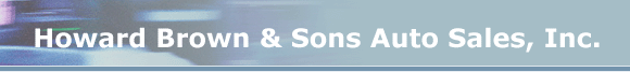 Howard Brown & Sons Auto Sales, Inc.